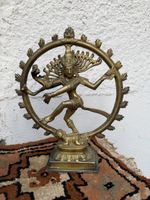 Hindu Solid Brass Statue of Dancing Shiva Natajara