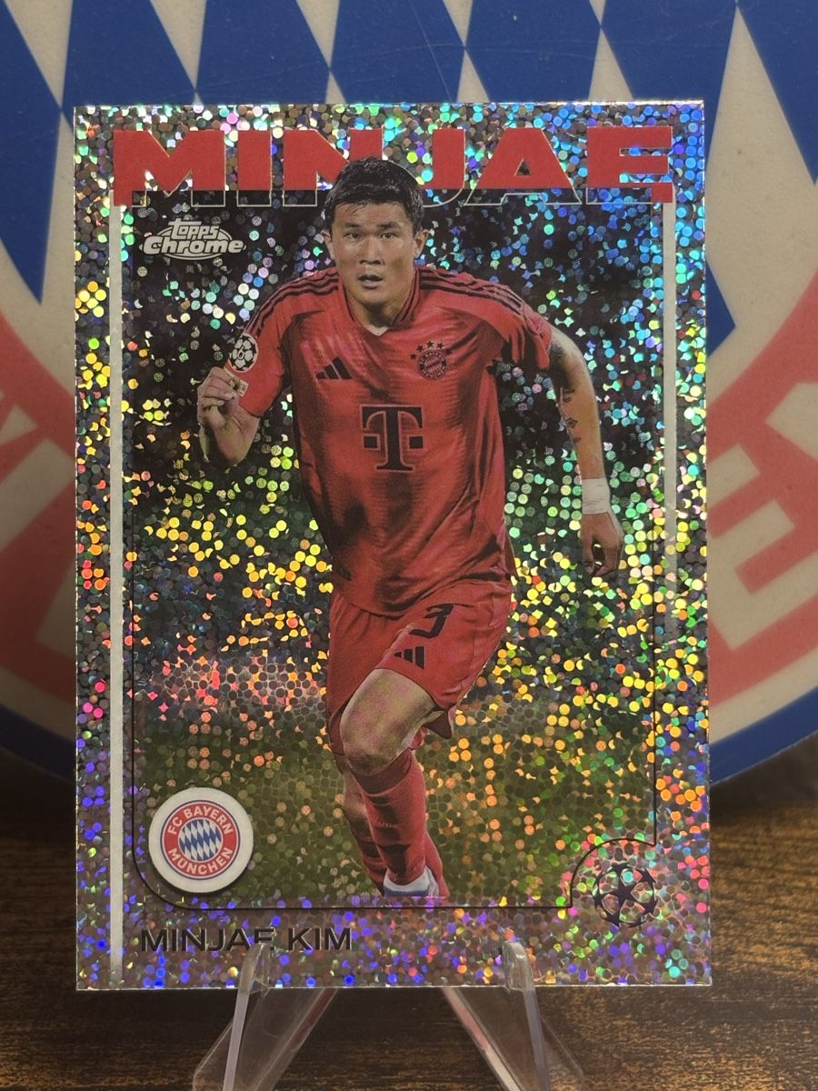 Topps Sammelbilder & Trading cards: 2024/25 Topps Chrome UCC - Sparkle Refractor MinJae Kim – Neu (gemäss Beschreibung) aus Aarberg von gocardz.shop