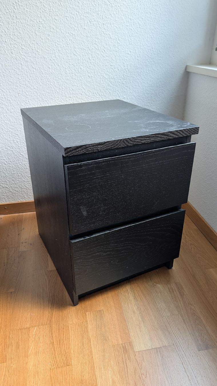 Tables de nuit: IKEA MALM Kommode / Nachttisch – D'occasion à Riehen par jan_mz8d