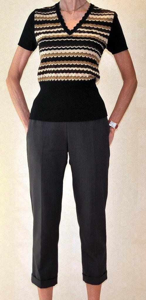 Loro Piana Pantaloni: Loro Piana Chinohose+Escada Top – Usato da Gersau venduto da Anna-1