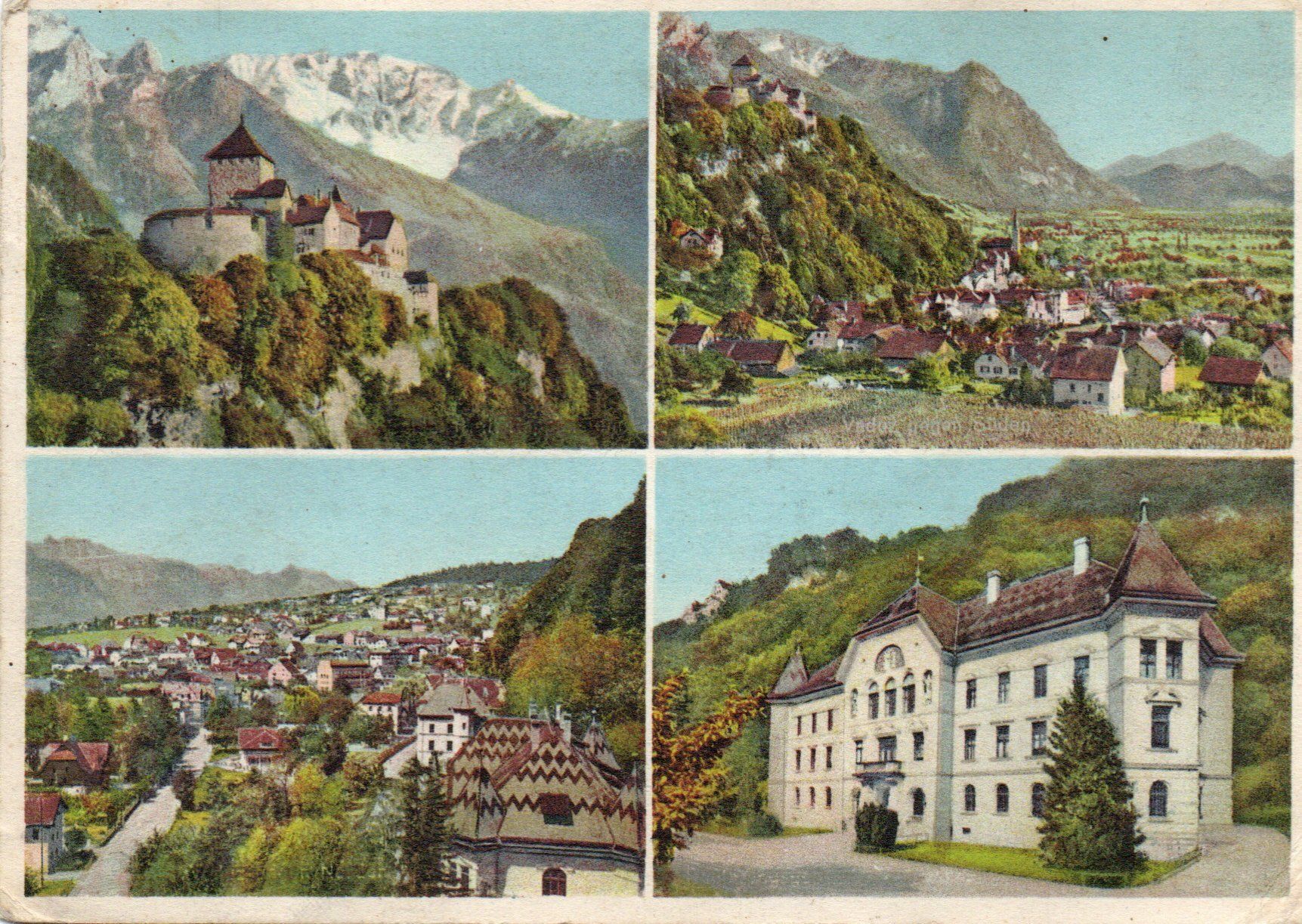Ansichtskarten: Vaduz – Gebraucht aus Melano von pisonsdro
