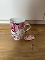 Diddl Tasse rosa Punkte mit Schriftzug neu mit Etikett 