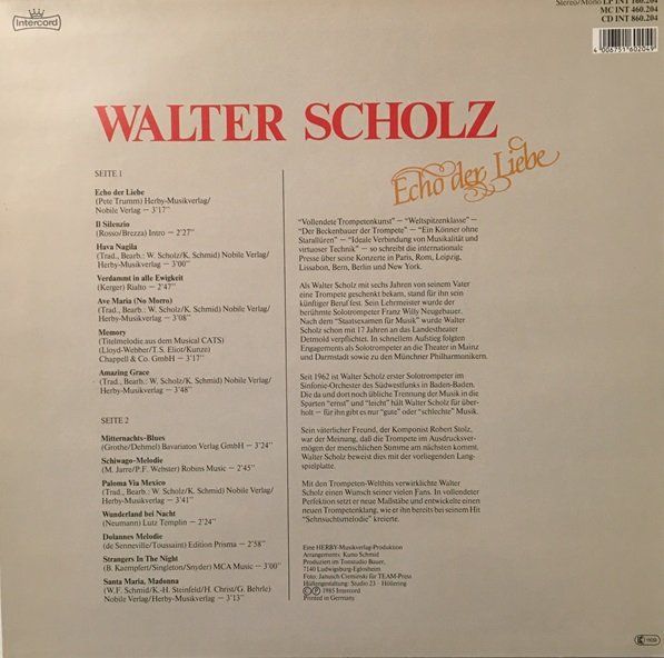 Schallplatten: Walter Scholz – Echo der Liebe (LP) – Gebraucht aus Grüningen von azulmarron 1