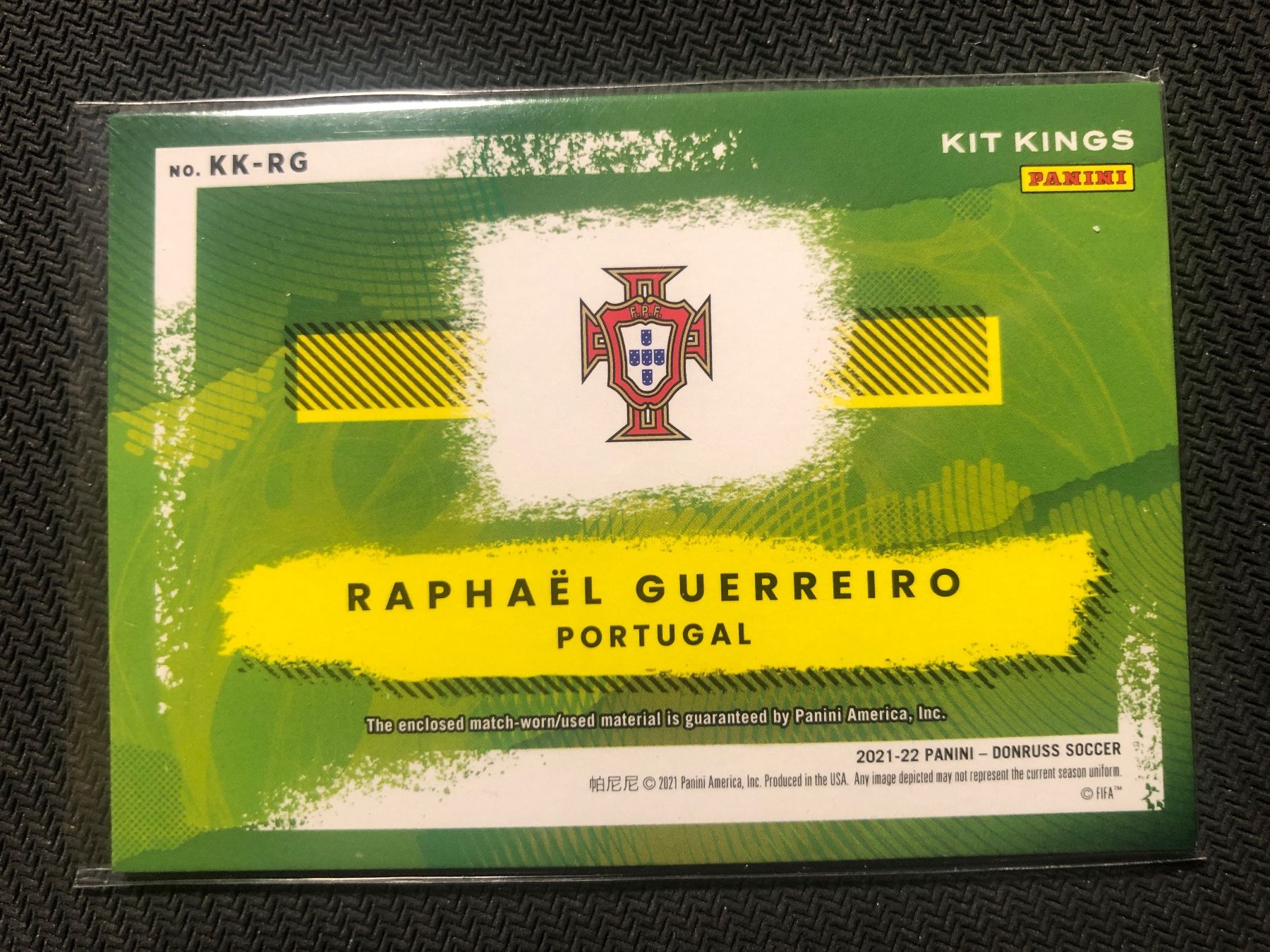 Topps Carte collezionabili: Panini Donruss Raphael Guerreiro Portugal Patch – Usato da Wangenried venduto da Garagara 1