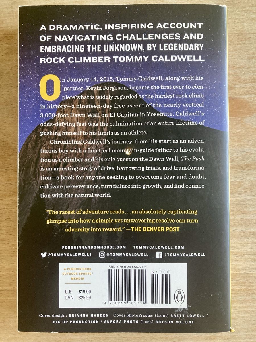 Bücher: THE PUSH. Tommy Caldwell – Neu (gemäss Beschreibung) aus Zürich von heyjey 1
