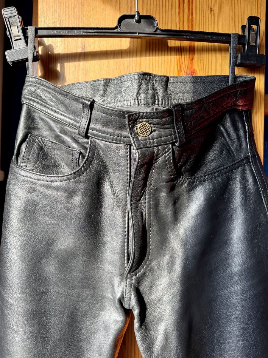 Hosen: Pantalon cuir noir FA7/ Taille 36 – Neu (gemäss Beschreibung) aus Carouge GE von orc_88rq 1
