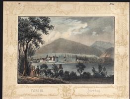 Yverdon Lithographie von Weibel Comtesse 1840