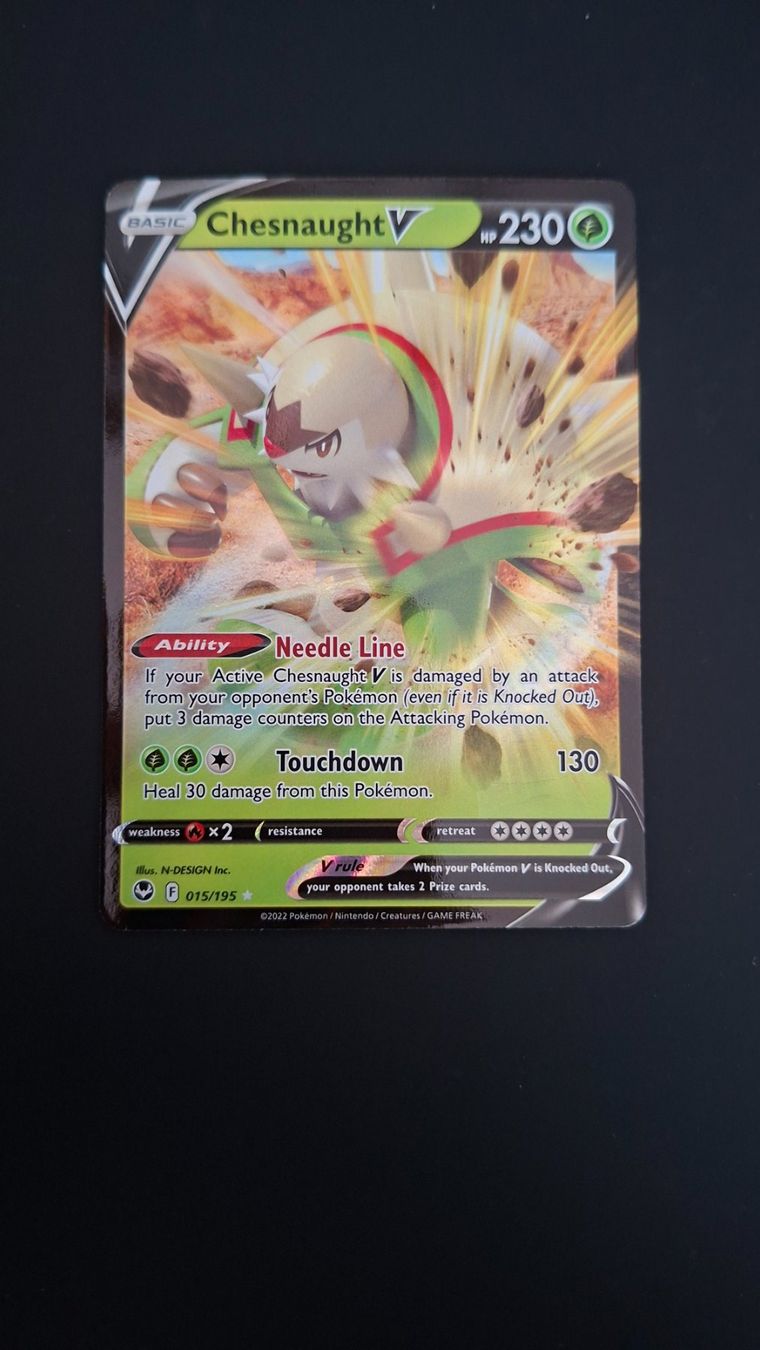Pokémon Sammelbilder & Trading cards: Chesnaught V #015 Silver Tempest EN – Gebraucht aus Biasca von Sara_Poke123