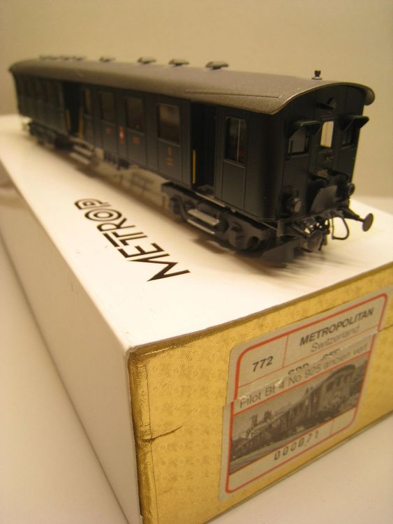 Metropolitan Modelleisenbahnen: Metrop SBB-Steuerwagen BCf 4 925 Messing-Modell,  772 – Gebraucht aus Buchs ZH von swiss-train