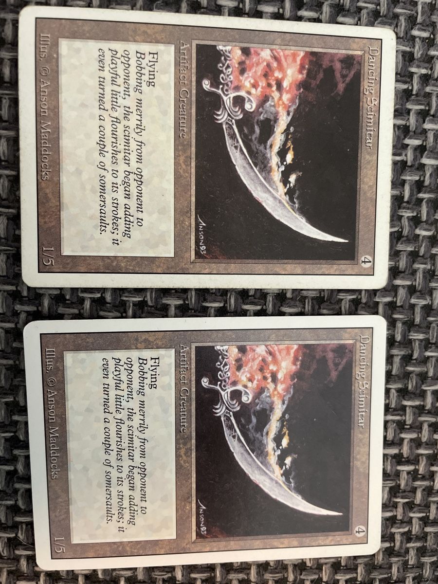 Magic The Gathering Cartes à collectionner: Magic The Gathering: Dancing Scimitar - 2x – D'occasion à Rheinfelden par tvi_ghr7