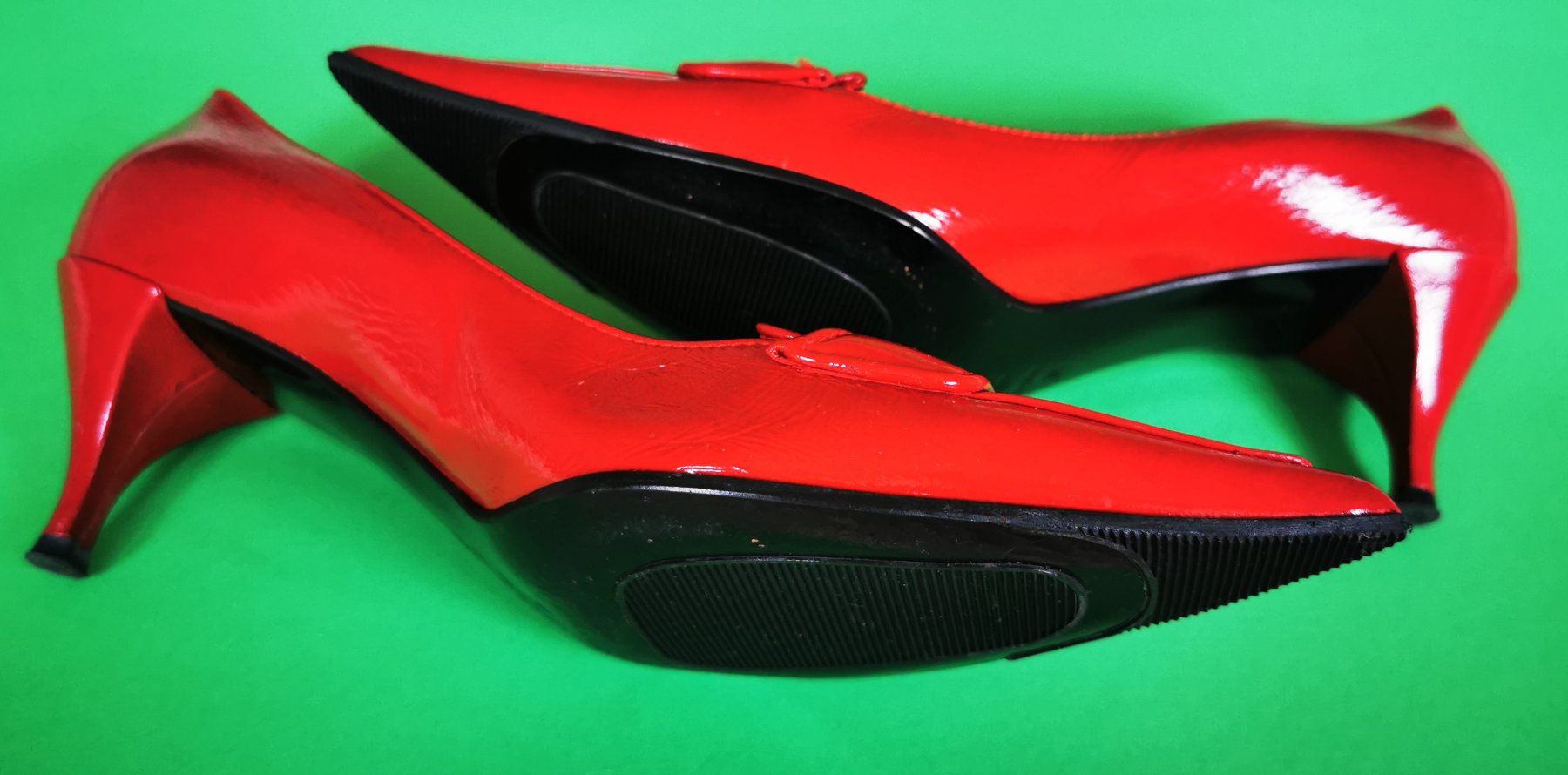 Scarpe da donna: Schicke rote Lack-Pumps, Grösse 38, neu – Nuovo (secondo la descrizione) da Egg b. Zürich venduto da bil_6lr7 1