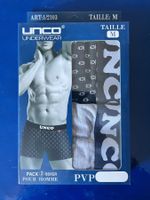 Boxer Herren, UNCO, Gr. M (2 Stück; hellgrau und dunkelblau)