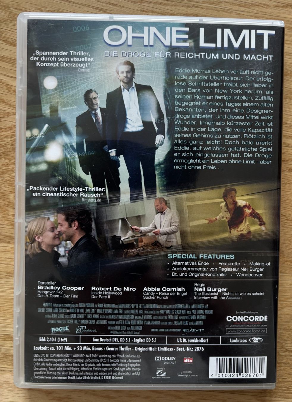 Tutti i DVDs: Ohne Limit DVD mit Bradley Cooper – Usato da Riehen venduto da martinaaebersold 1