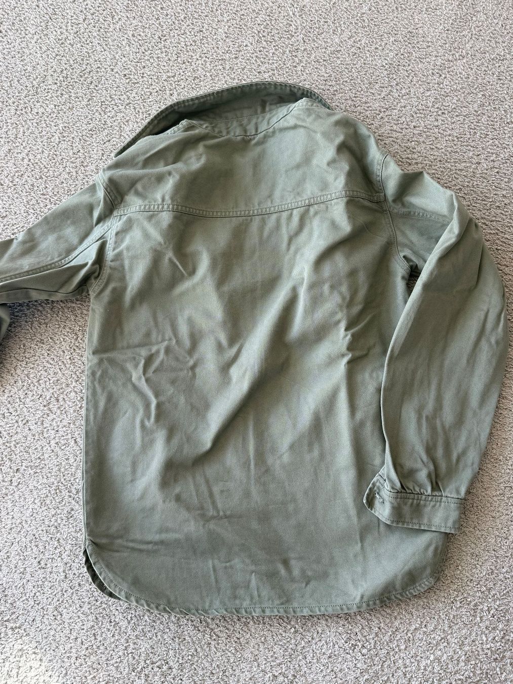 H&M Giacche & Cappotti: Hemd Jacke Gr.158 graugrün – Usato da Rapperswil SG venduto da cw30042006 2