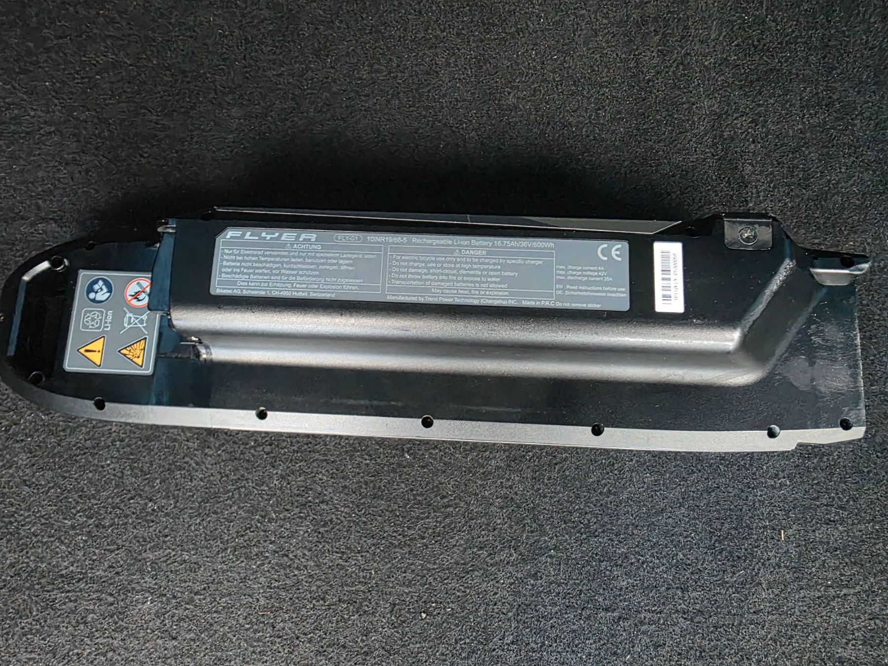 Flyer Batterie: Flyer SIB 2.0 Akku - Panasonic – Usato da Buchs SG venduto da MATGEOMAR 2