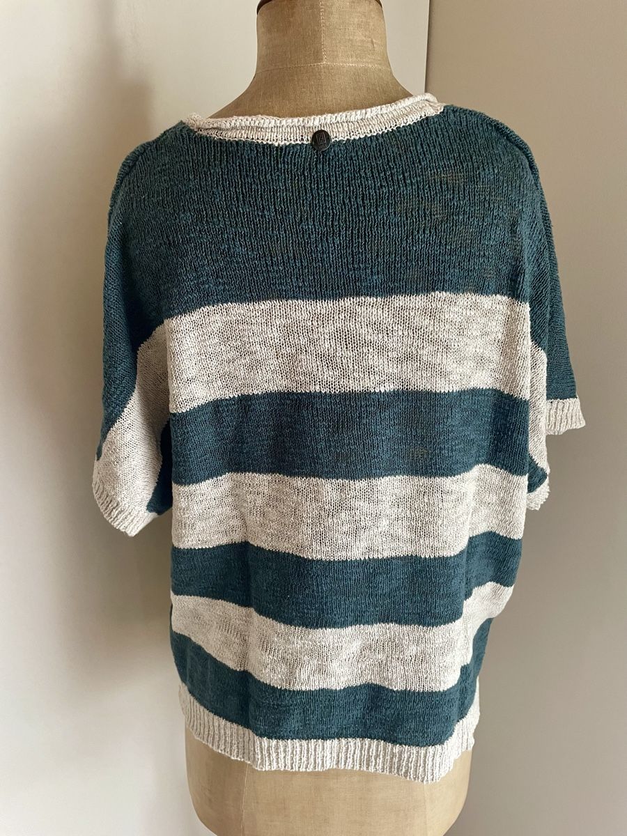 Nile Maglioni & Felpe: NILE Strickpullover, Grösse M, Kurzarm, Streifenmuster – Usato da Oberwil BL venduto da another-day-of-sun 1