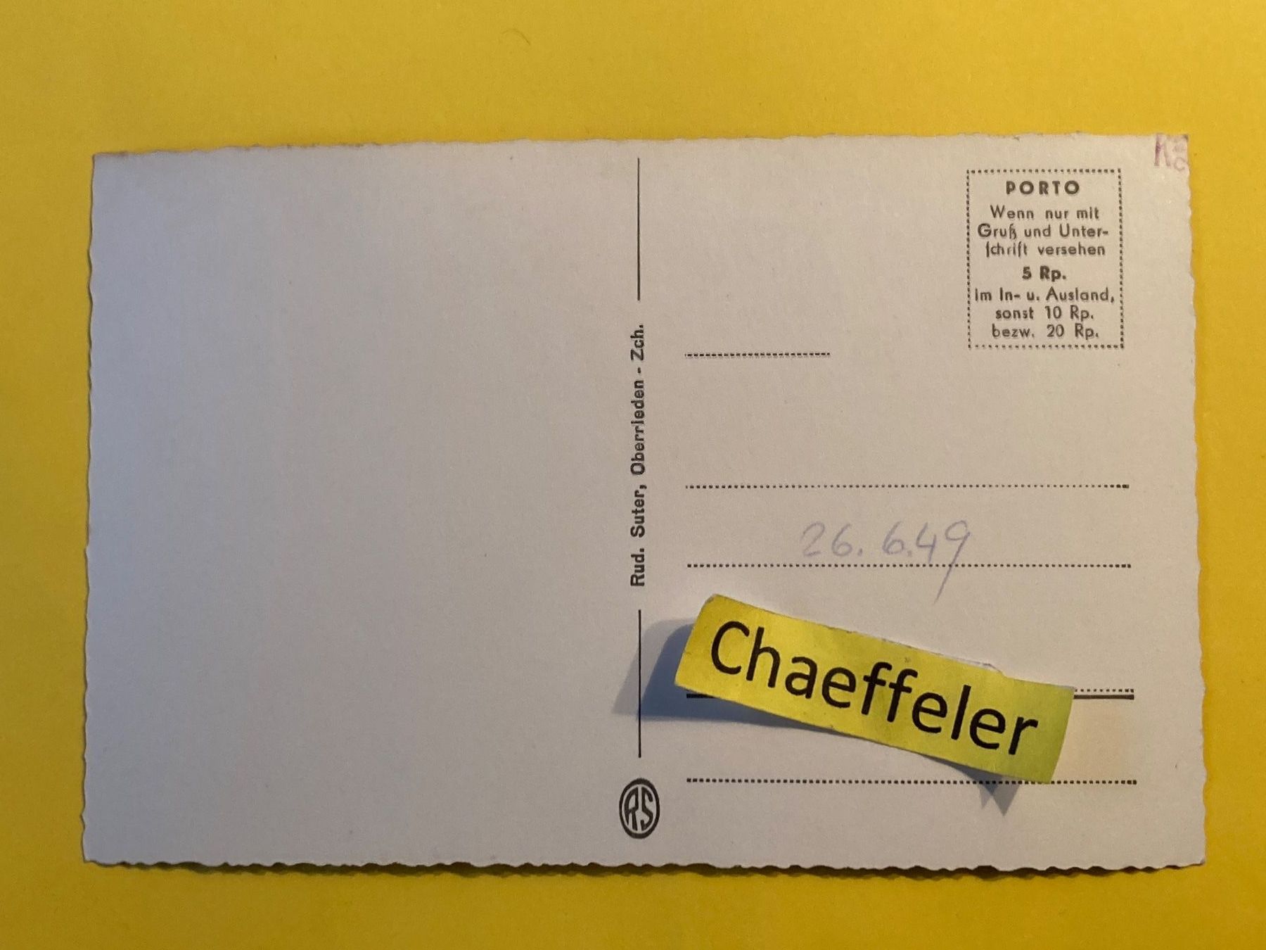 Cartoline postali: 470 Landessender Beromünster – Usato da Zürich venduto da Chaeffeler 1