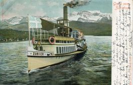 Zürich  ZH  -   Dampfschiff " ZÜRICH "      um 1904
