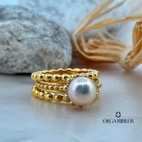 3-teiliges Ringset – Grösse 62