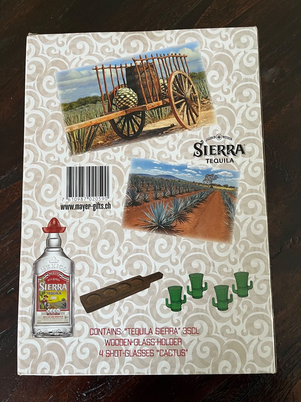 Bevande alcoliche: Tequila Sierra geschenkset, mit 4 Cactus Gläser – Usato da Adliswil venduto da bxpat 2