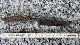 Altes Jagdmesser Solingen „Bester Stahl“ – Hirschhorn