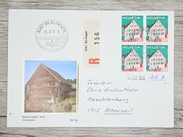 CL18 Enveloppe + Timbre Suisse 1973