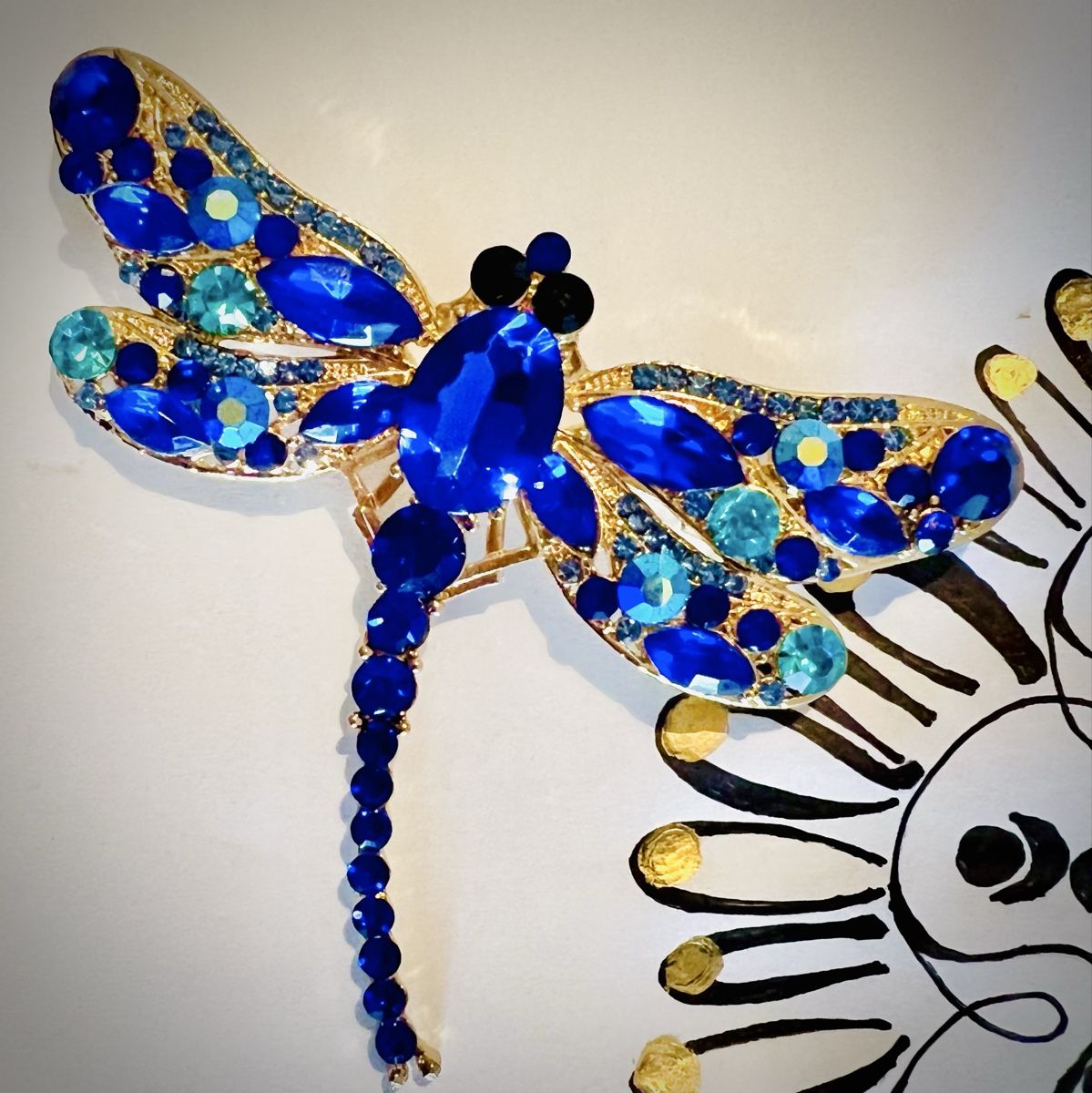 Spille & Fermagli: Funkelnde Libellen Brosche Strass Dragonfly – Nuovo (secondo la descrizione) da Belp venduto da Lalaisland