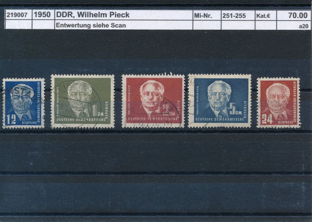 1950 DDR, Wilhelm Pieck | Acheter sur Ricardo