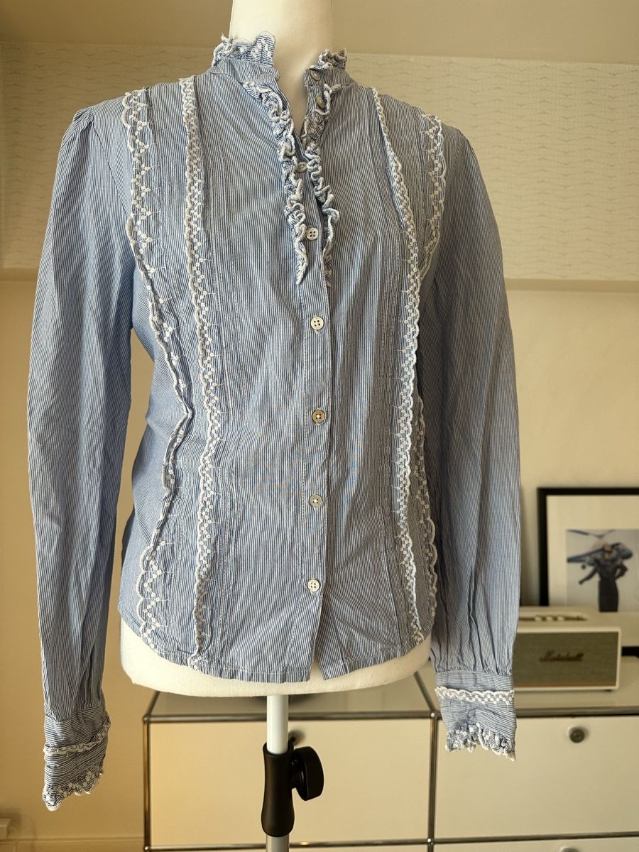 La Redoute Camicette: Bluse aus Baumwolle mit Spitze – Nuovo (secondo la descrizione) da Zürich venduto da Mona-L