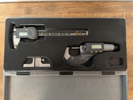 Set Tesa mesure coulisse micromètre numérique bon état