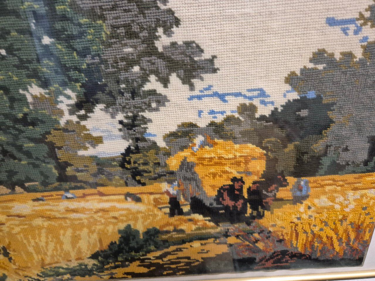 Foto & Immagini: Gobelin Bild Kornfeld mit Eichen 70 x 52 – Usato da Lalden venduto da aneleh58 1