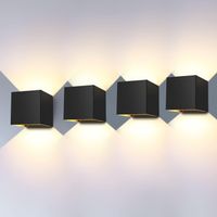 4 Stück LED Wandleuchte Innen/Aussen