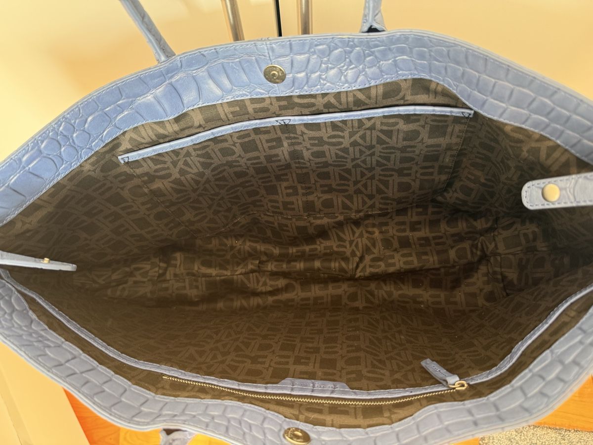 Liebeskind Borse da donna: Liebeskind Shopper in Kroko blau – Usato da Eglisau venduto da Nic1906 4