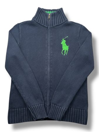 Gilet zippé Ralph Lauren bleu marine - Taille XS homme