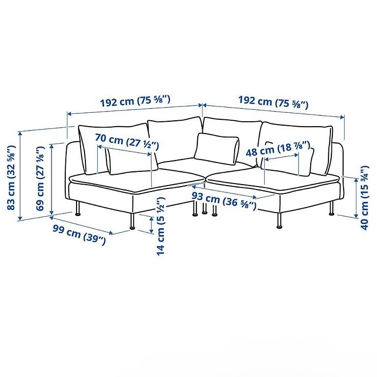 Ikea Divani: Ecksofa 3-sitzig – Usato da Arni BE venduto da _sabriiina__ 3