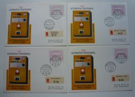 ATM 1978 ++ 4 FDC Briefe einzeln mit ATM Typ 2 - 26.6.1978