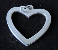 Silber 925 Herzanhänger 29 mm