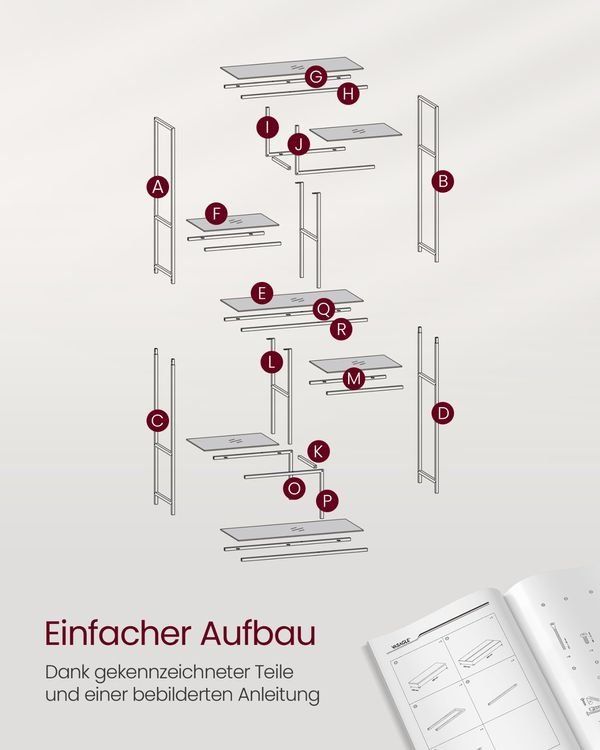 Scaffali: Bücherregal Regal mit 6 Ablagen TAMAR – Nuovo e nell'imballaggio originale da Lachen SZ venduto da MAMORU-MOEBEL 4