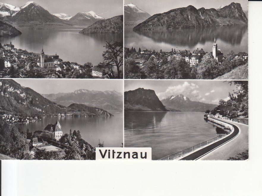 Cartoline postali: Vitznau ca. 1950 – Usato da Bürglen TG venduto da StampGraf