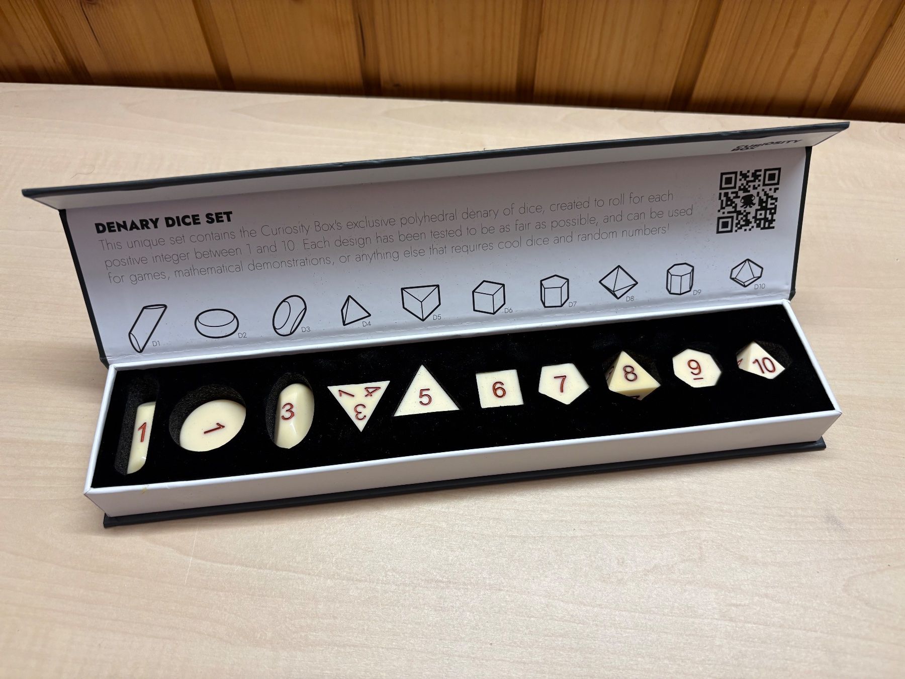 Giochi: THE CURIOSITY BOX The Denary Dice Set – Usato da Rümligen venduto da Sibill 2