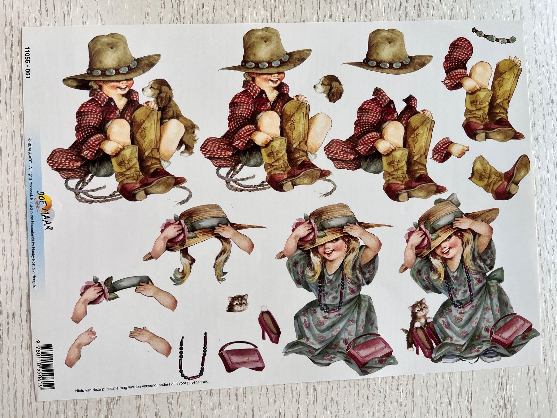 Kit bricolage: 1 Set Kartenbögen mit 10 Designs – Nuovo e nell'imballaggio originale da Büsserach venduto da bor_s88m