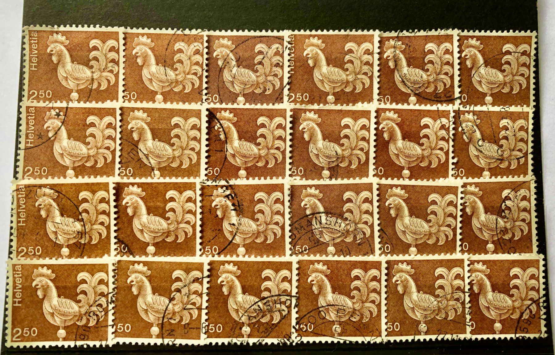 Tutti i francobolli: Nr.542 TURMHAHN  BRIEFMARKEN GESTEMPELT – Usato da Aarau venduto da Billa007