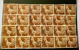 Nr.542 TURMHAHN  BRIEFMARKEN GESTEMPELT