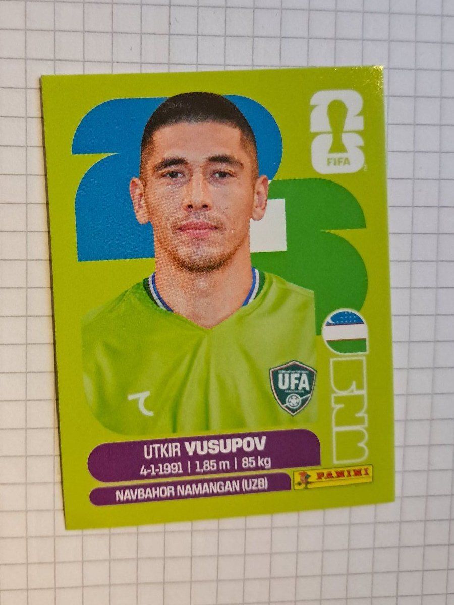 Panini Carte collezionabili: WM26 Utkir Yusupow UZB2 – Nuovo (secondo la descrizione) da Wallisellen venduto da Cyberfuexli