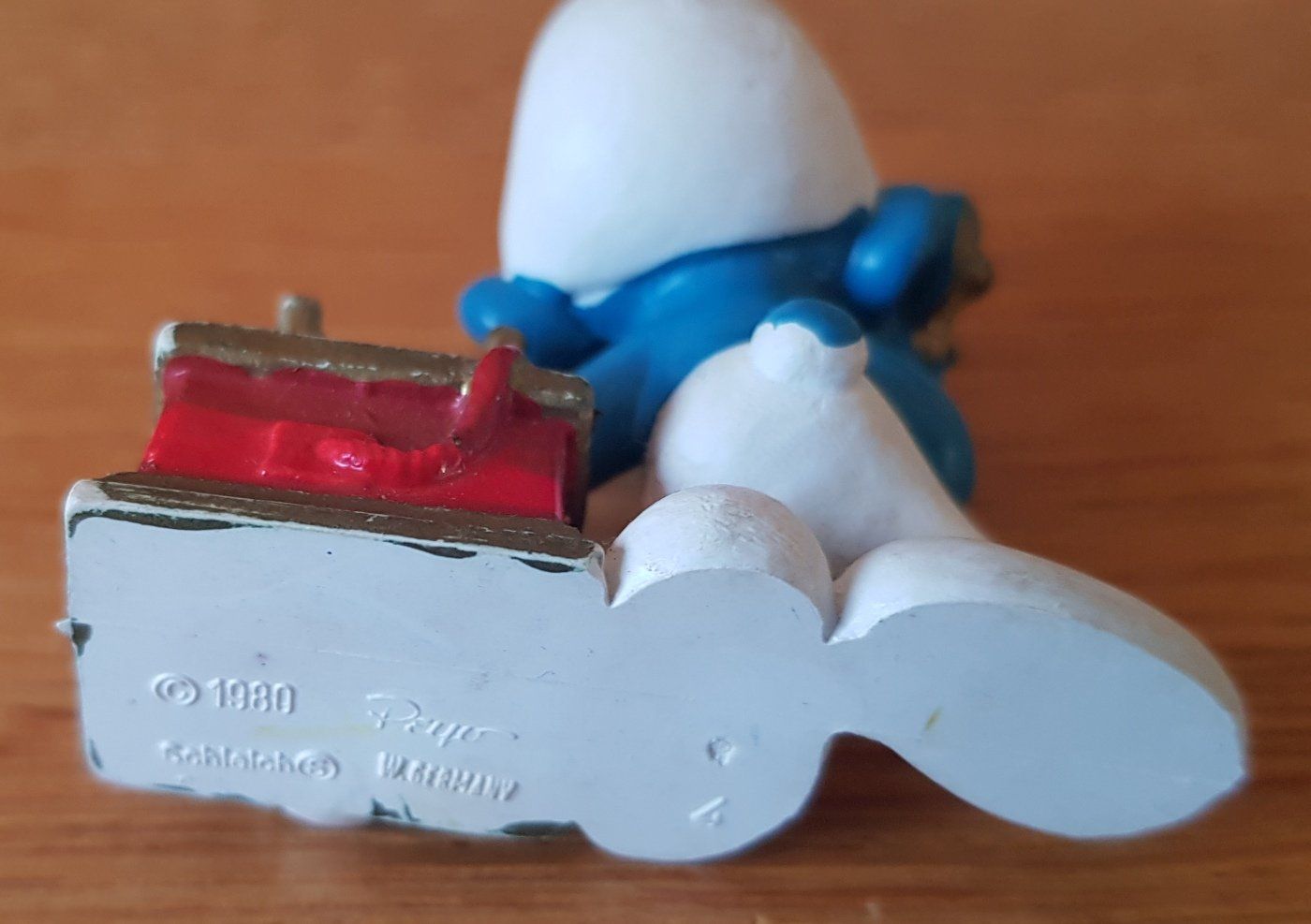 Schleich Giocattoli: Schleich-Spielfigur Schlumpf mit Telefon – Usato da Schaffhausen venduto da asyouwestley 2