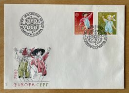 Schweiz🇨🇭CEPT 1989 FDC Kinderspiel Briefmarke