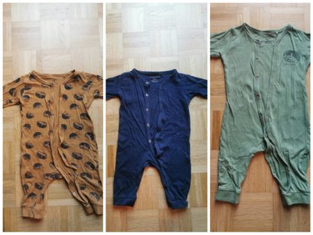 3er Set Baby-Schlafanzüge, Grösse 74,