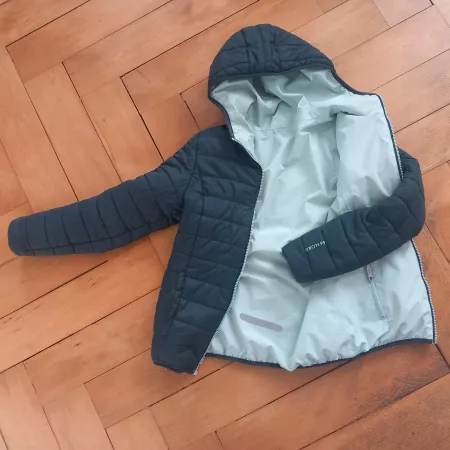 Wendejacke 46 Nord dunkelblau hellgrün Grösse 152