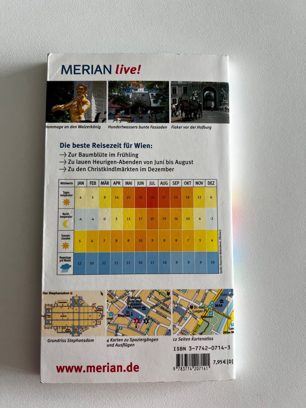 Libri: MERIAN live! Wien Reiseführer – Usato da Lenzburg venduto da impulsive-buyer 1
