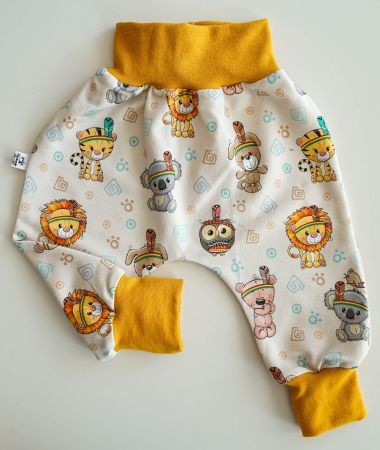 Sweat Pumphose mit Süsse Indianer Tiere Gr.74/80 NEU